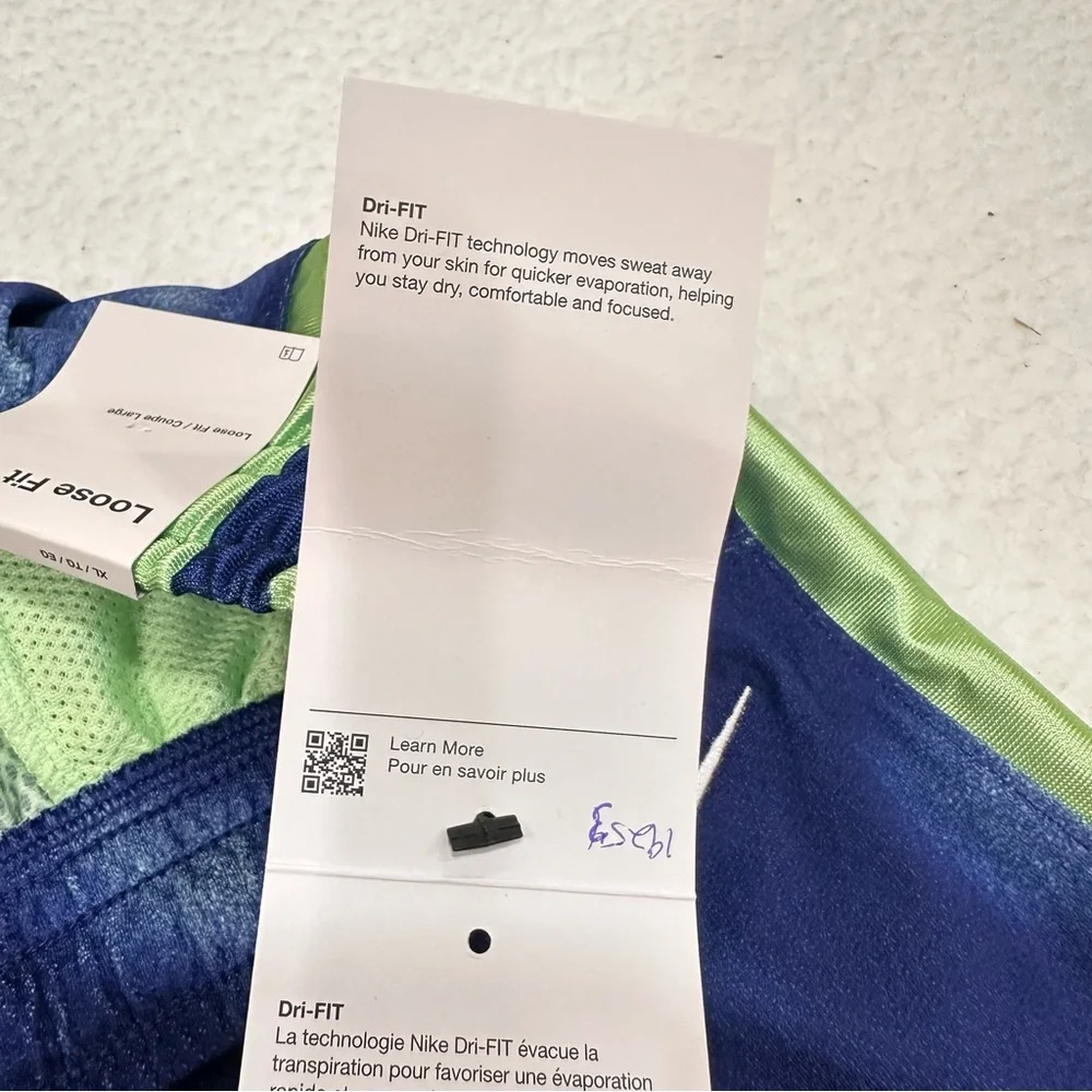 Boy’s Blue and Green Nike Dri-FIT Shorts